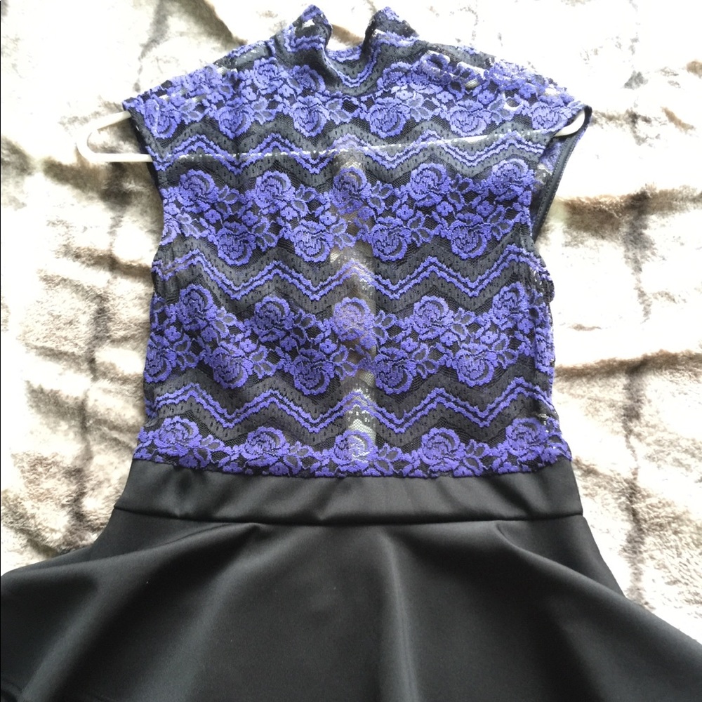 Sophisticated half lace dress